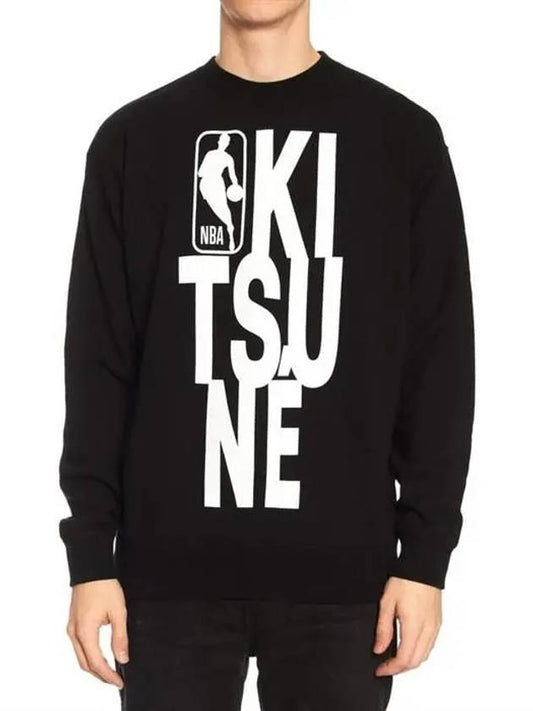 Maison Kitsune NBA Collaboration Logo Sweatshirt - MAISON KITSUNE - BALAAN 1