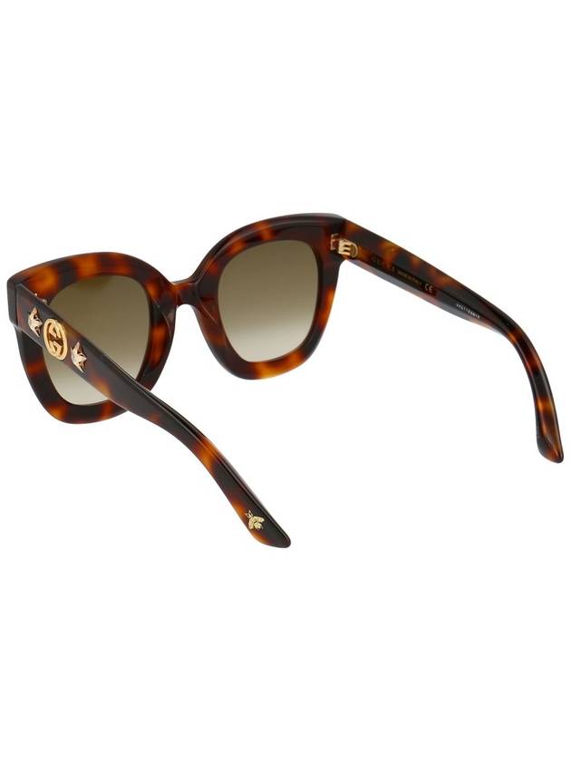 Eyewear Oversized Square Sunglasses Havana - GUCCI - BALAAN 5