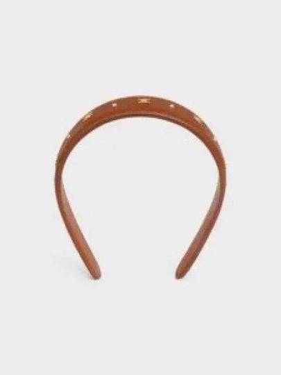 Triomphe Calfskin Headband Tan - CELINE - BALAAN 2