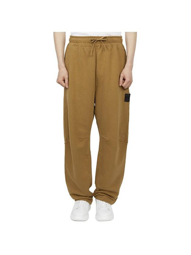 Shadow Project Cotton Fleece Jogger Track Pants Brown - STONE ISLAND - BALAAN 1