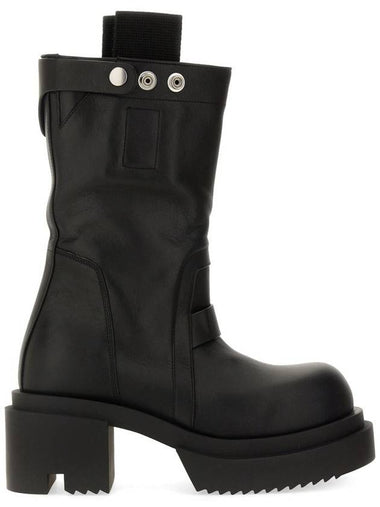 Rick Owens Leather Boot - RICK OWENS - BALAAN 1