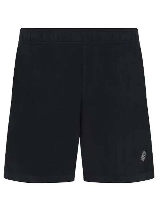 Brushed Cotton Swimming Shorts Black - STONE ISLAND - BALAAN 2