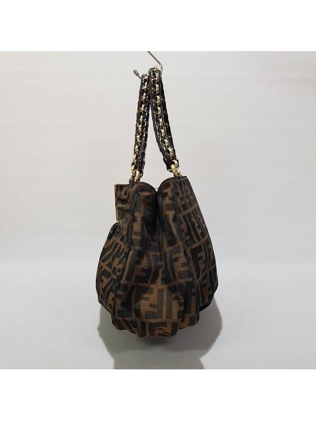 FF logo Zucca chain shoulder bag - FENDI - BALAAN 4