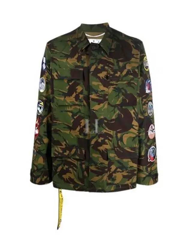 Men's Camouflage Safari Jacket Green - OFF WHITE - BALAAN 2