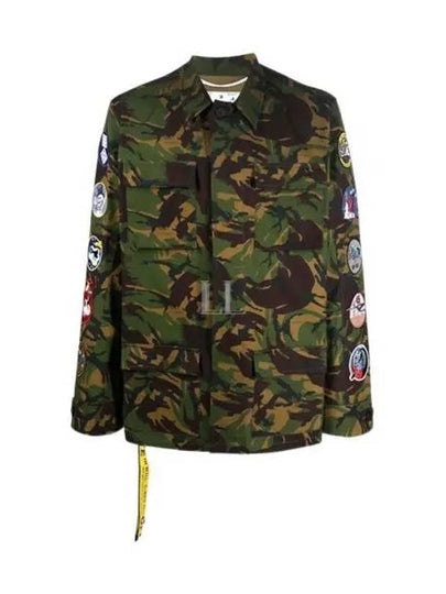 Men's Camouflage Safari Jacket Green - OFF WHITE - BALAAN 2