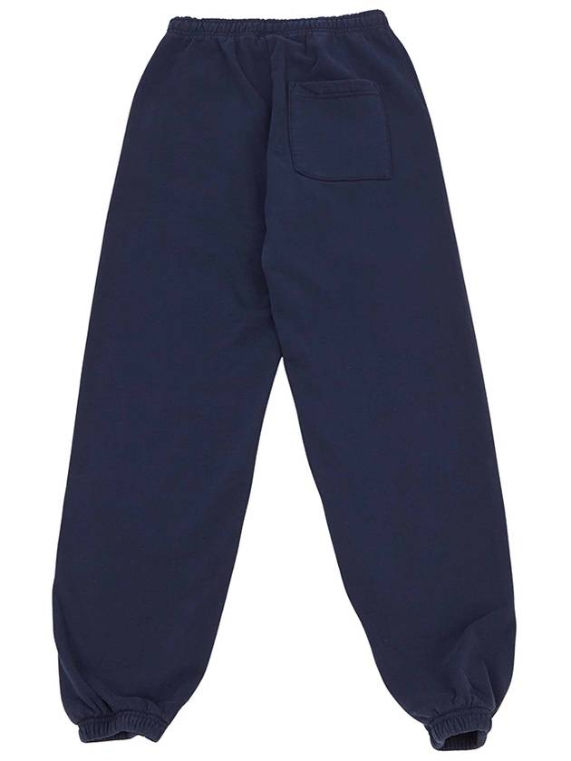 Training Logo Cotton Jogger Track Pants Navy - SPORTY & RICH - BALAAN 3