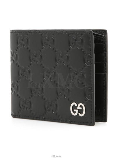 Dorian Wallet GG Signature Black Seama Half 473916 - GUCCI - BALAAN 2