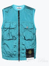 Nylon Metal Badge Vest Blue - STONE ISLAND - BALAAN 2