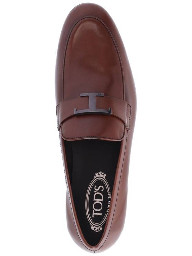 Men's T Timeless Leather Loafer Brown - TOD'S - BALAAN 6