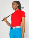 Tour Tech Short Sleeve Polo Shirt Red - J.LINDEBERG - BALAAN 7