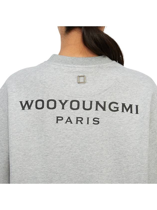 Back logo sweatshirt gray - WOOYOUNGMI - BALAAN 9