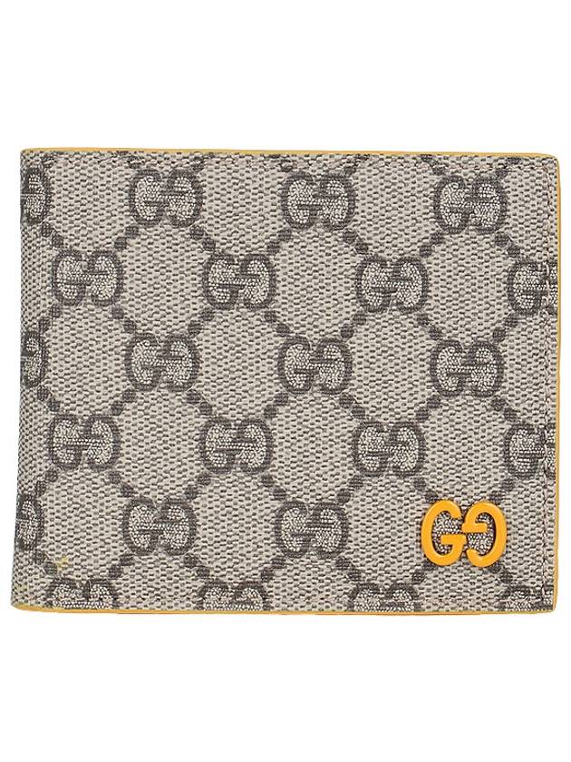 Logo GG Supreme Canvas Half Wallet Beige - GUCCI - BALAAN 2