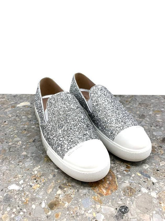 Donna Glitter Slip-On Silver - MIU MIU - BALAAN 2