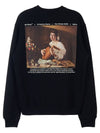 Caravaggio print sweatshirt black - OFF WHITE - BALAAN 4