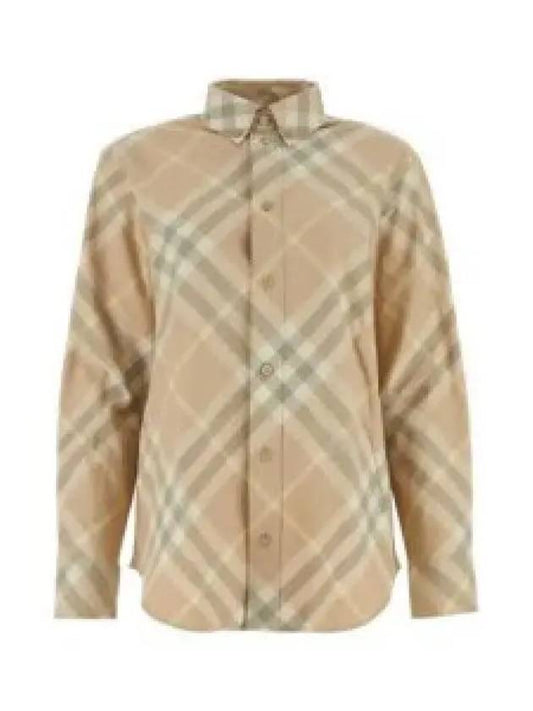 Vintage Check Cotton Long Sleeve Shirt Beige - BURBERRY - BALAAN 2