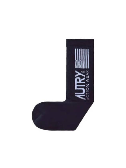 Iconic Logo Socks Navy - AUTRY - BALAAN 2