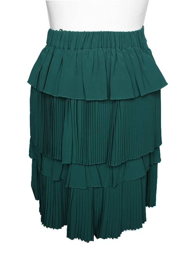 Green Tiered Pleated Skirt 55 - Nº 21 - BALAAN 2