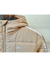 Lightweight long padded jacket HK5252 beige WOMENS UK6 8 10 - ADIDAS - BALAAN 2