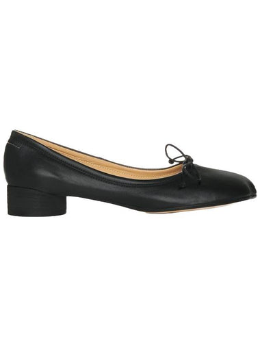 Anatomic Leather Ballerina Flats Black - MAISON MARGIELA - BALAAN 1