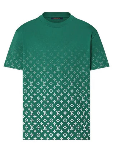 Monogram Gradient Cotton Short Sleeve T-Shirt Vert Green - LOUIS VUITTON - BALAAN 1