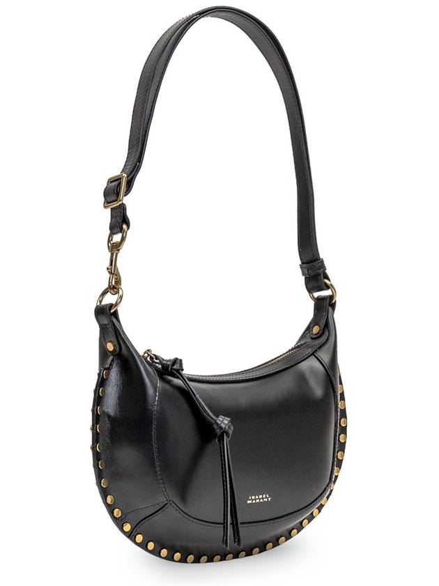 Oskan Moon Leather Shoulder Bag Black - ISABEL MARANT - BALAAN 3