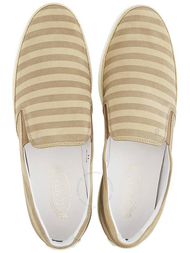 Tods Men's Gommino Raffia Stripe Loafers, Brand Size 8 ( US Size 9 ) - TOD'S - BALAAN 3