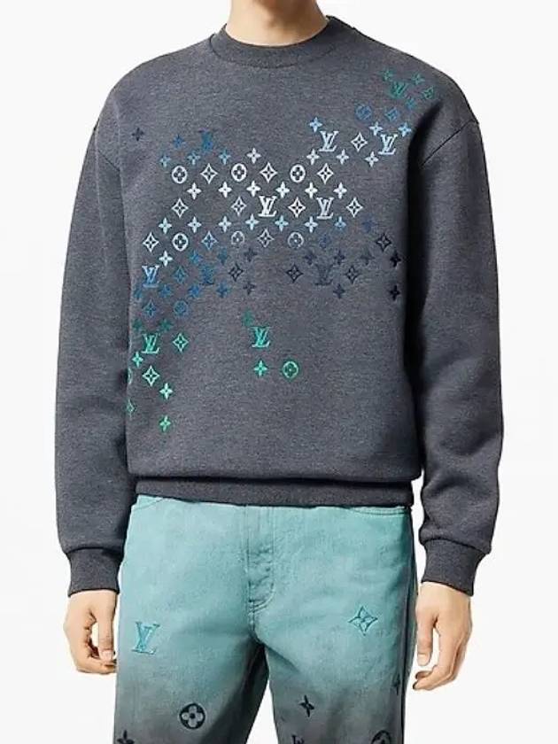 Embroidered cotton sweatshirt 1AFVIS - LOUIS VUITTON - BALAAN 2