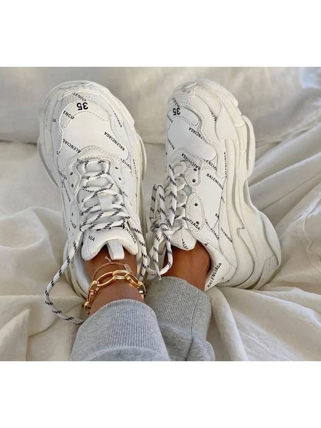 Triple S White Multi Logo 38 Domestic 245 - BALENCIAGA - BALAAN 9