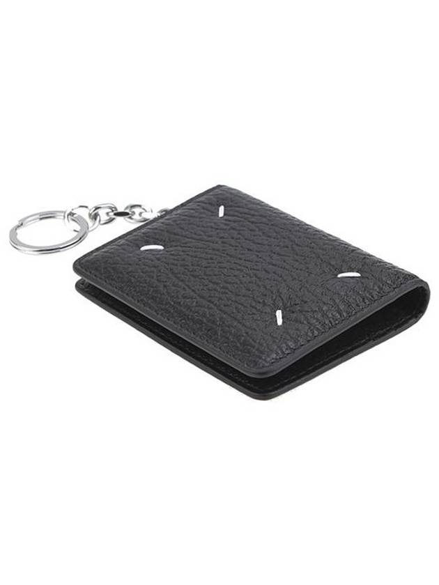 4 Stitch Keyring Card Wallet Black - MAISON MARGIELA - BALAAN 3