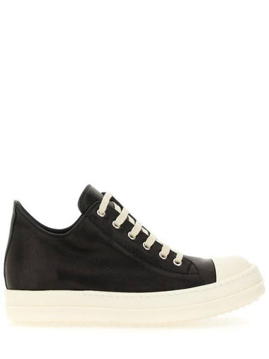 Rick Owens Leather Sneaker - RICK OWENS - BALAAN 1