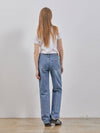 Denim Classic Straight Pants Blue - RYUL+WAI: - BALAAN 4