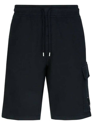 Men's Lens Patch Cargo Shorts Black - CP COMPANY - BALAAN 1