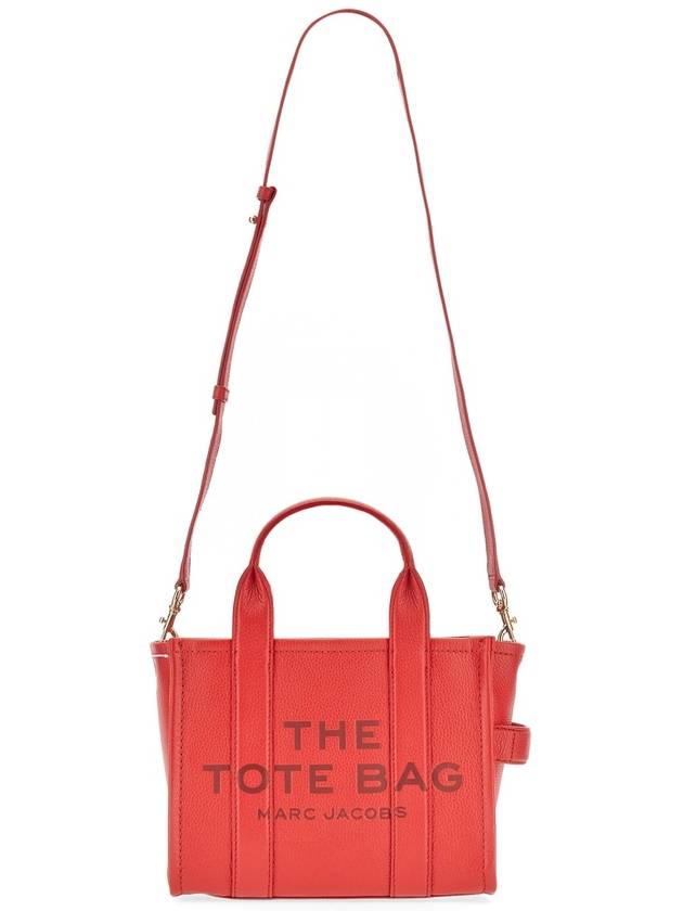 Small Leather Tote Bag Red - MARC JACOBS - BALAAN 8