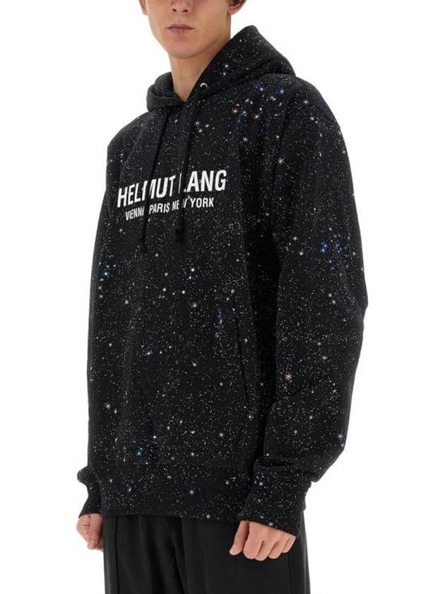 Space Logo Hoodie Black - HELMUT LANG - BALAAN 5