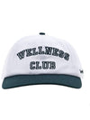 Wellness Club Embroidered Logo Two Tone Ball Cap White - SPORTY & RICH - BALAAN 3