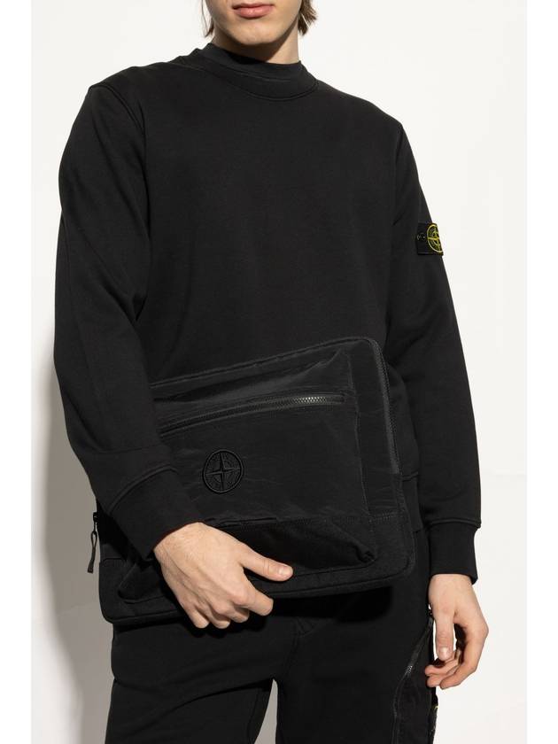 Stone Island Bag With Logo, Men's, Black - STONE ISLAND - BALAAN 2