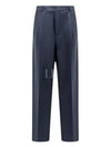 Wool Mohair Twill Slacks Blue - DIOR - BALAAN 2