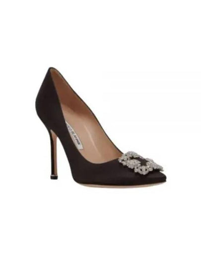 Hangisi Black Satin Jewel Buckle Pumps 9XX 0318 0029 001 - MANOLO BLAHNIK - BALAAN 2