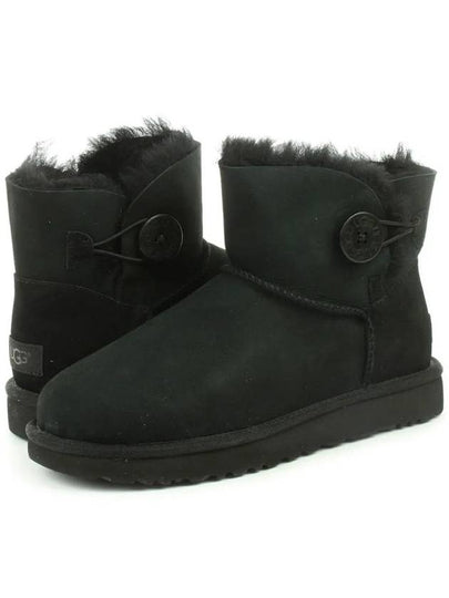 Mini Bailey Button II Winter Boots Black - UGG - BALAAN 2