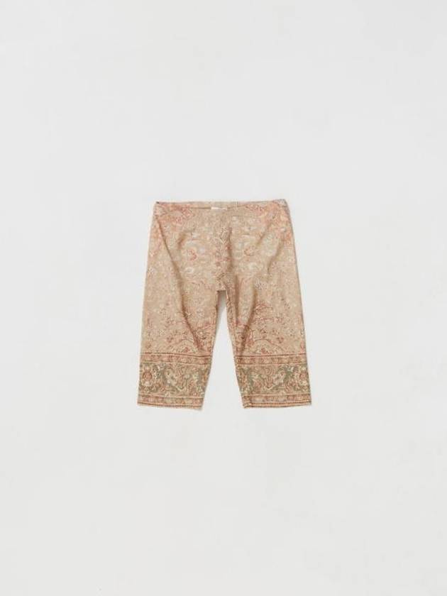 Print Nylon Leggings Shorts Beige - ACNE STUDIOS - BALAAN 2