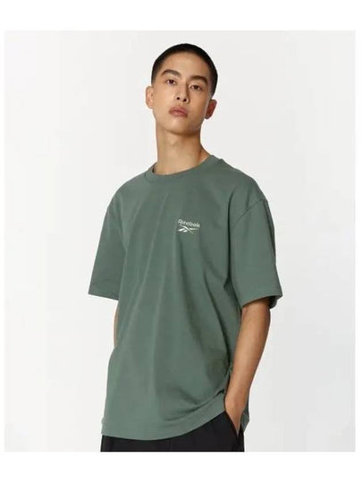 small logo t shirt green - REEBOK - BALAAN 1