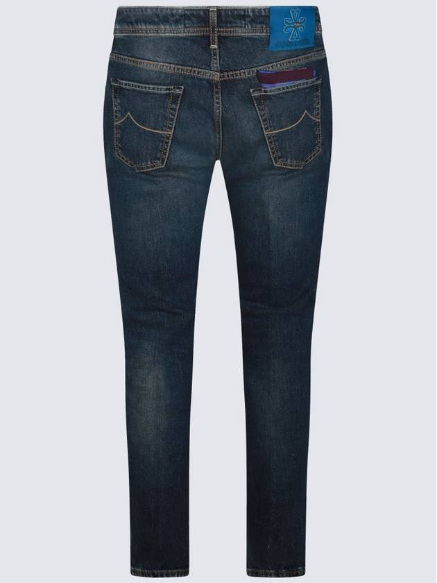 Jacob Cohen Dark Blue Cotton Jeans - JACOB COHEN - BALAAN 2