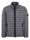 Men's Wappen Patch Padded Jacket Grey - STONE ISLAND - BALAAN 2