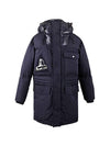 Men's Dedion Logo Hooded Down Padding Navy - MONCLER - BALAAN 1