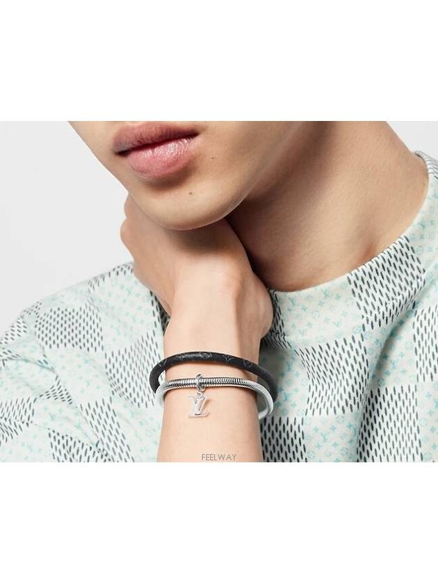 Monogram Swirl Bracelet Silver Black - LOUIS VUITTON - BALAAN 6