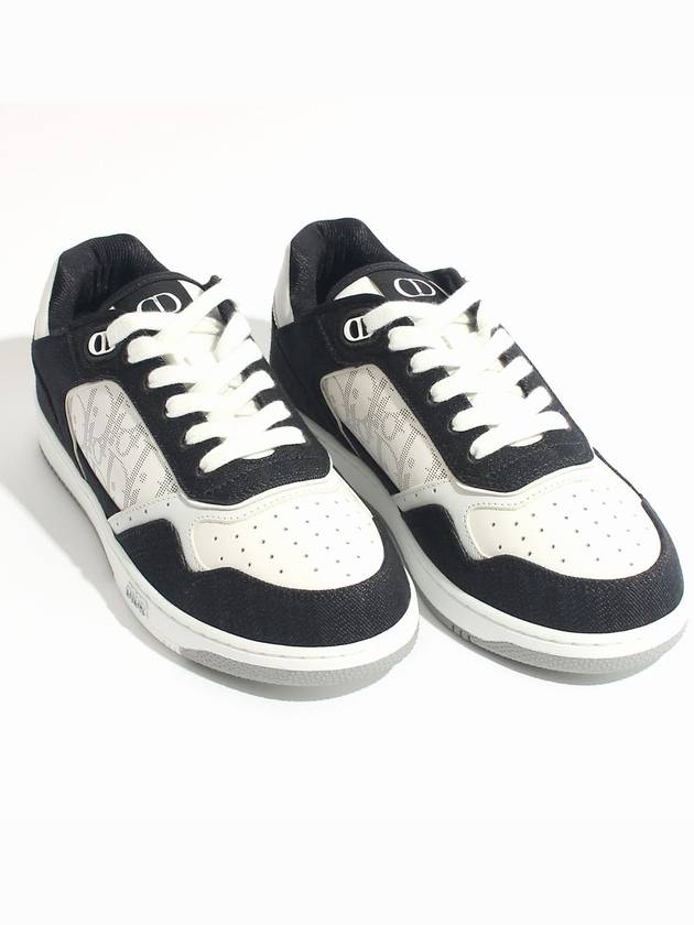 B27 Oblique Galaxy Smooth Calfskin Low Top Sneakers Black - DIOR - BALAAN 3