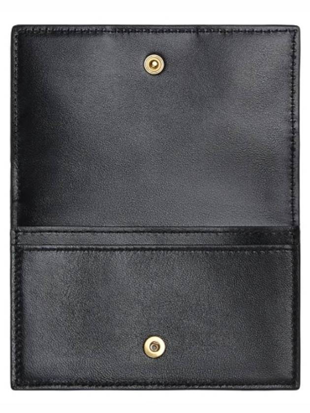 Intrecciato Flap Card Wallet Black - BOTTEGA VENETA - BALAAN 3