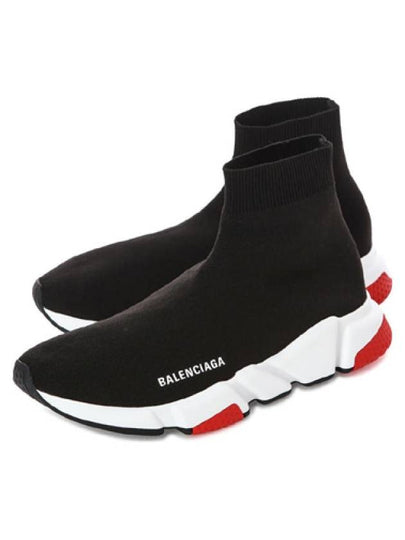 Speed ​​Runner High Top Sneakers Red Black - BALENCIAGA - BALAAN 2