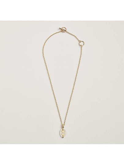 Women's Mini Maillon Necklace Crème Gold - HERMES - BALAAN 2