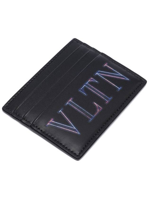 VLTN Neon Card Wallet Black - VALENTINO - BALAAN 6